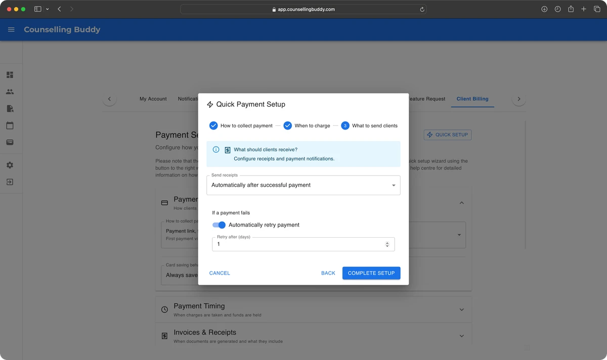 Counselling Buddy Client Profile